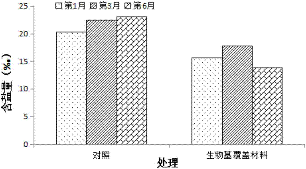 Biological base coating material for increasing rainfall infiltration and reducing surface evaporation of shoal soil and preparation method thereof