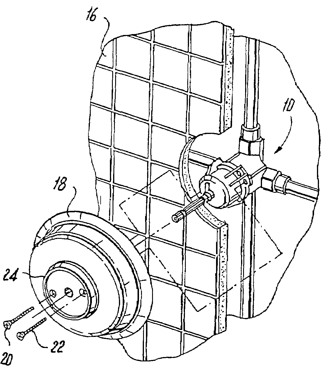 Disassembly method from a water mixing valve of a handle thereof