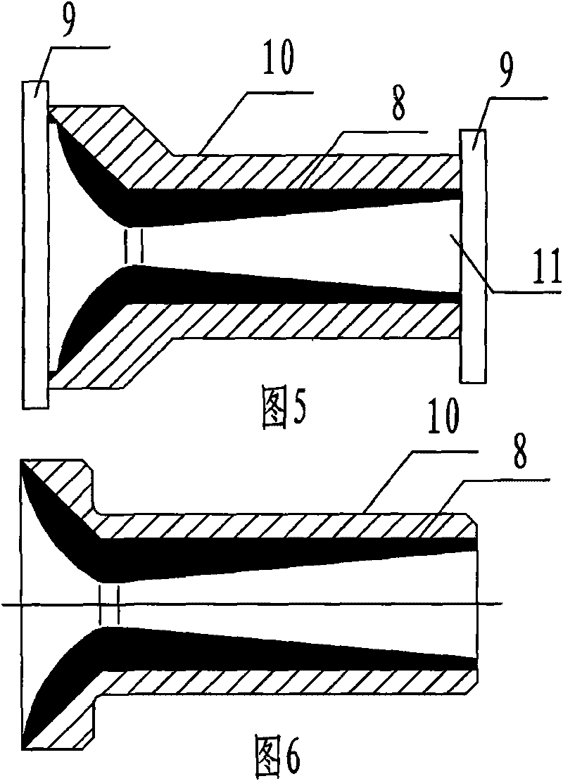 Method for preparing rocket engine jet pipe and special equipment thereof