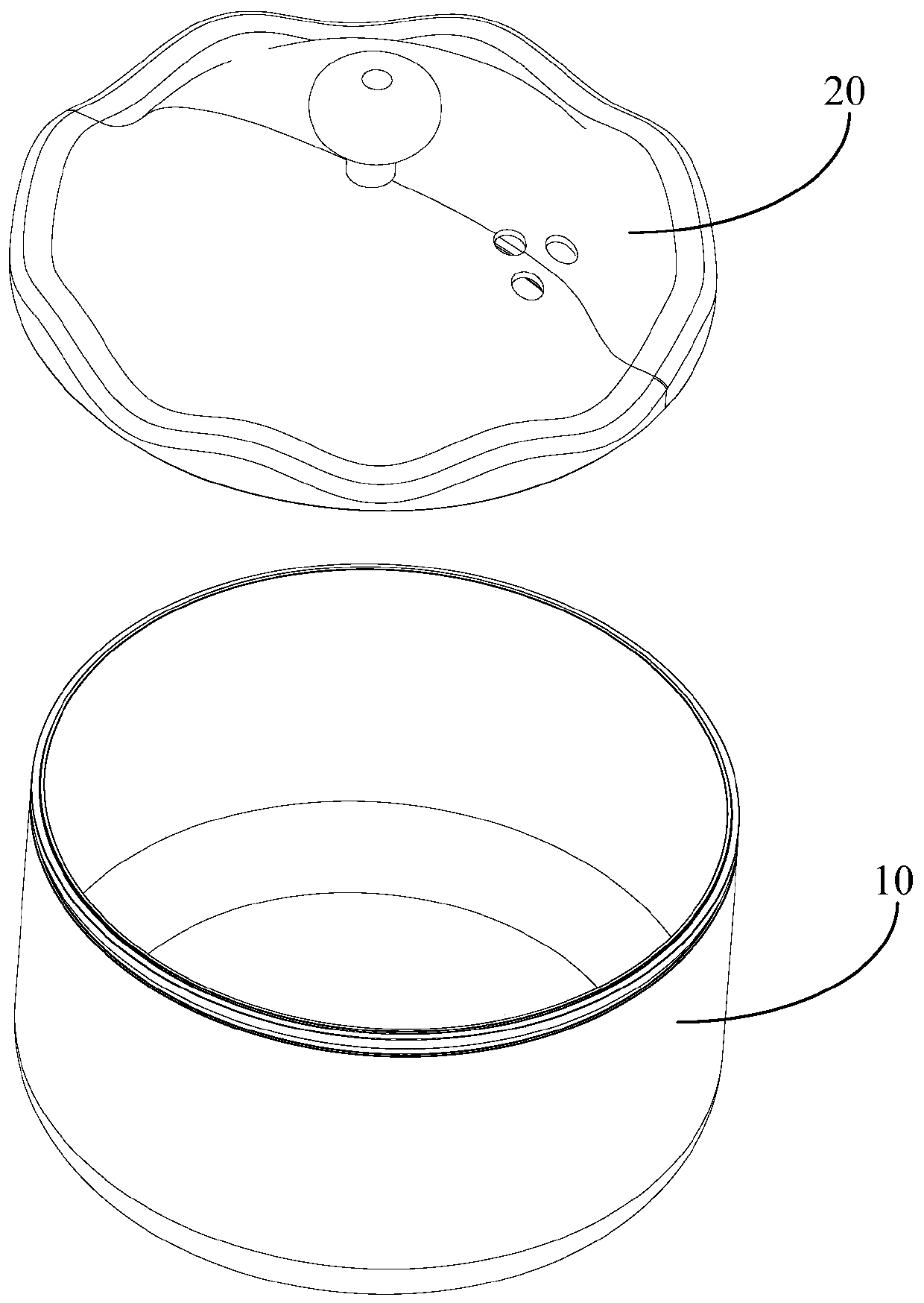 Pot cover assembly and cooking utensil