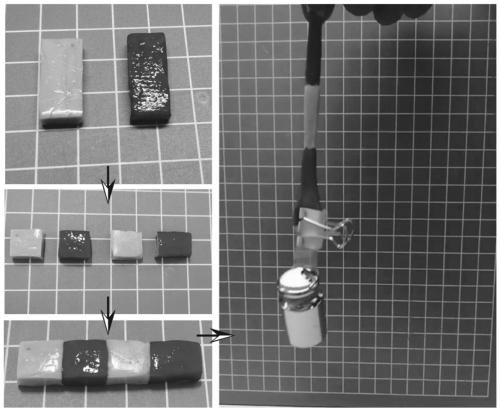 A kind of ternary cross-linked hydrogel electrolyte, preparation method and application thereof