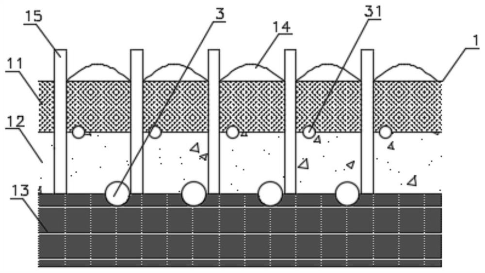 Field water quantity control experiment system based on concealed pipe technology