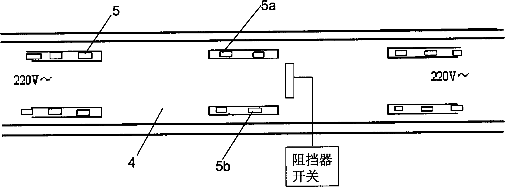 Voltage supply system for uninterrupted-power-supply detection of electronic product performance used in production line