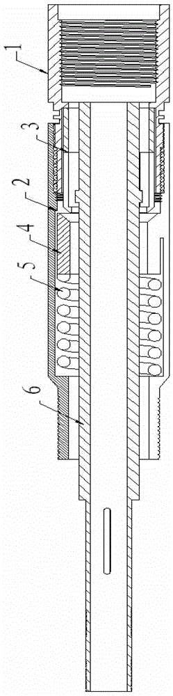 A suspension device and method for controlling release by using hydraulic pressure difference