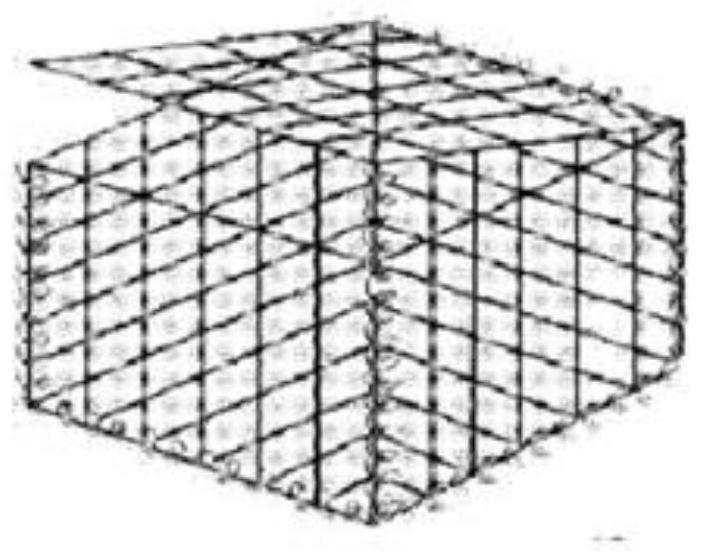 Stone cage and stone cage slope protection device with same