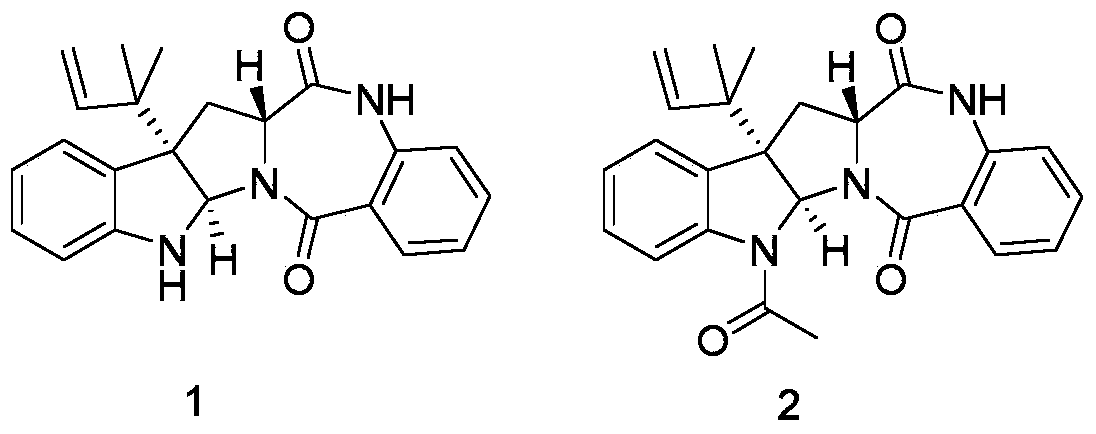 Application of compounds aszonalenin and acetylaszonalenin in the preparation of antidiabetic drugs