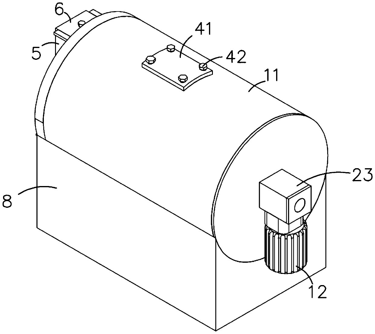 Device for carbonizing hickory nut shells