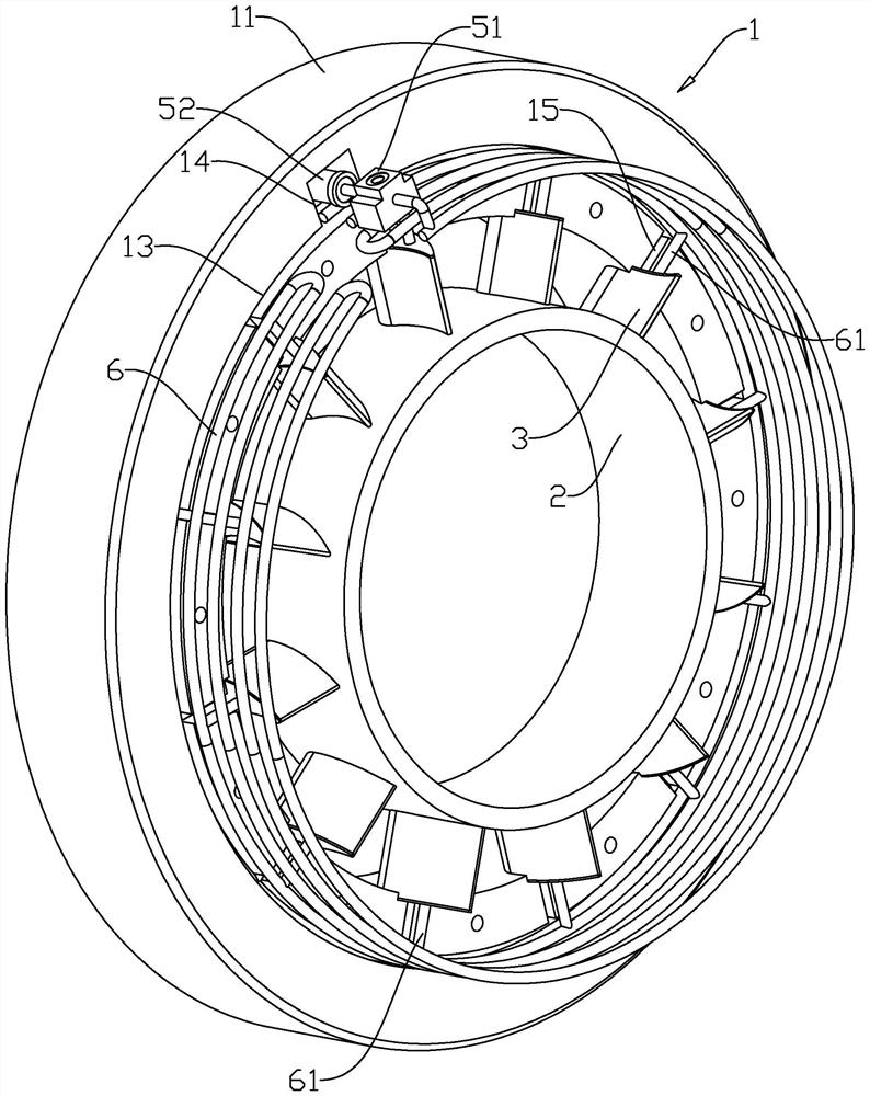 Integrated cooling system for turbine casing and guide vane of aero-engine