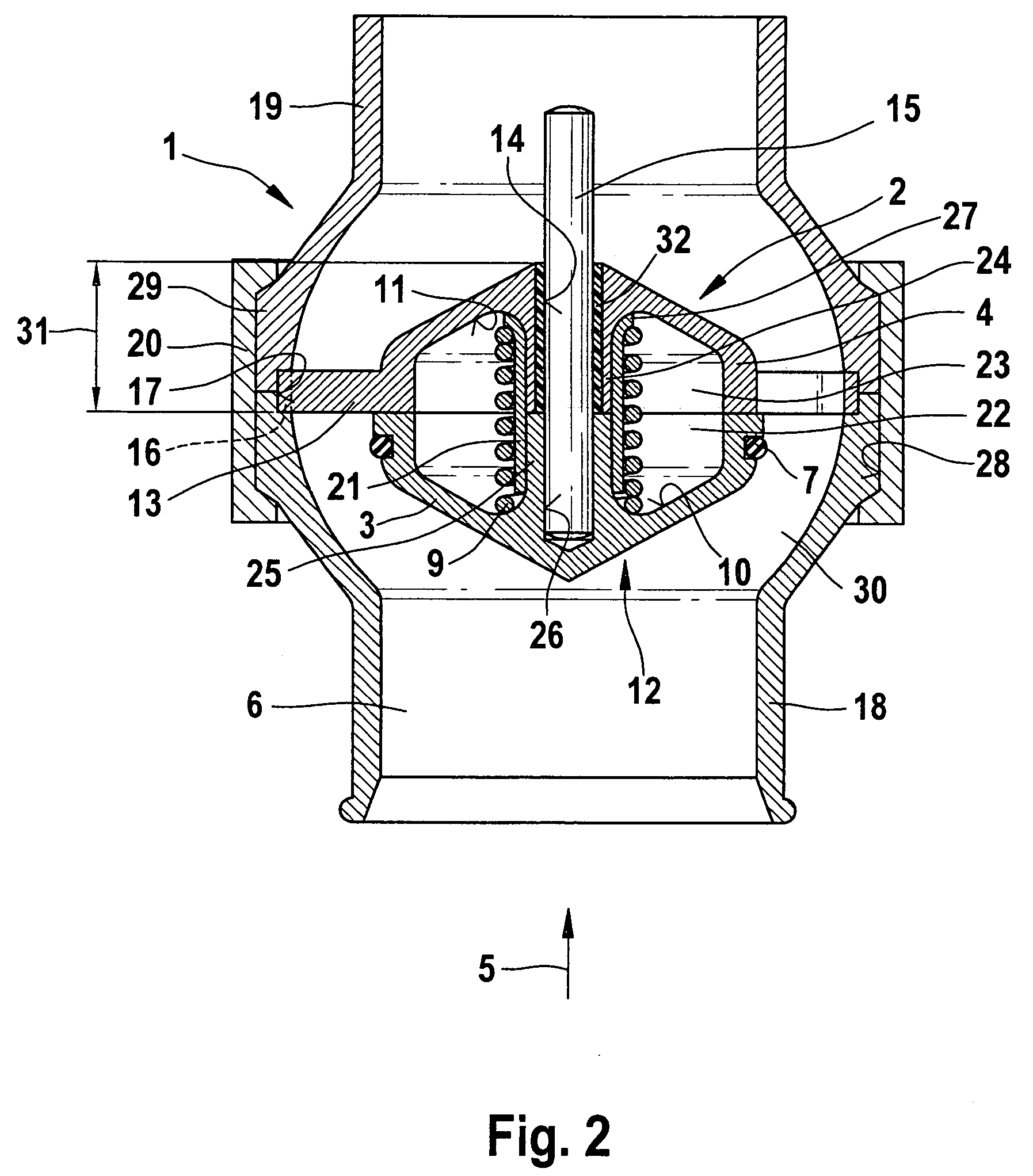 Compressor bypass valve for use in multistage supercharging