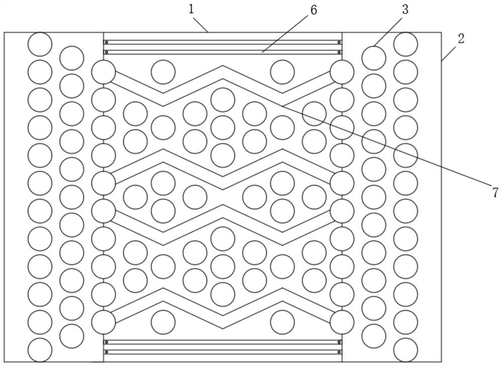 Turbulent flow passive control local anti-scouring bearing structure pier