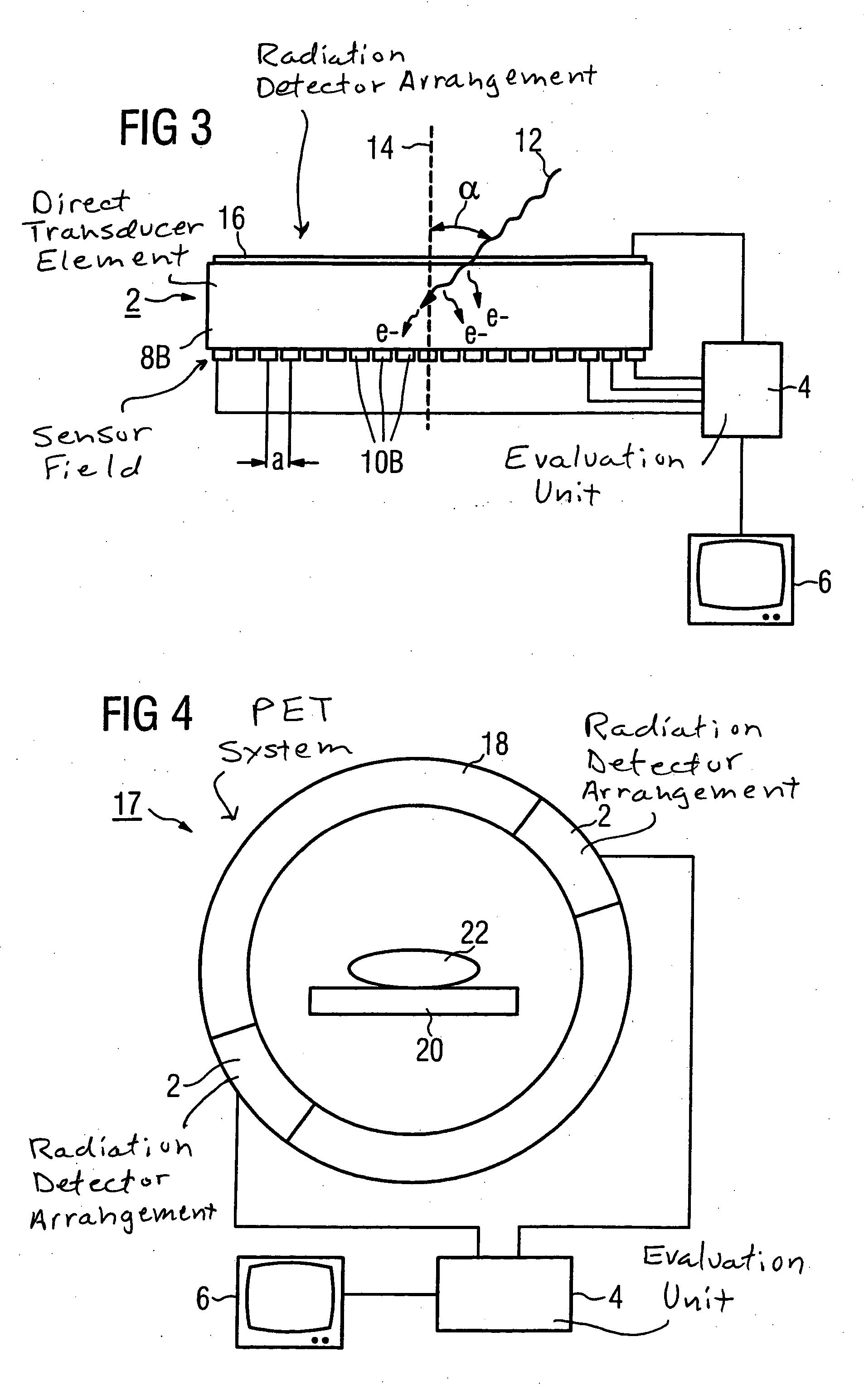 Radiation detector and detection method, and medical diagnostic apparatus employing same