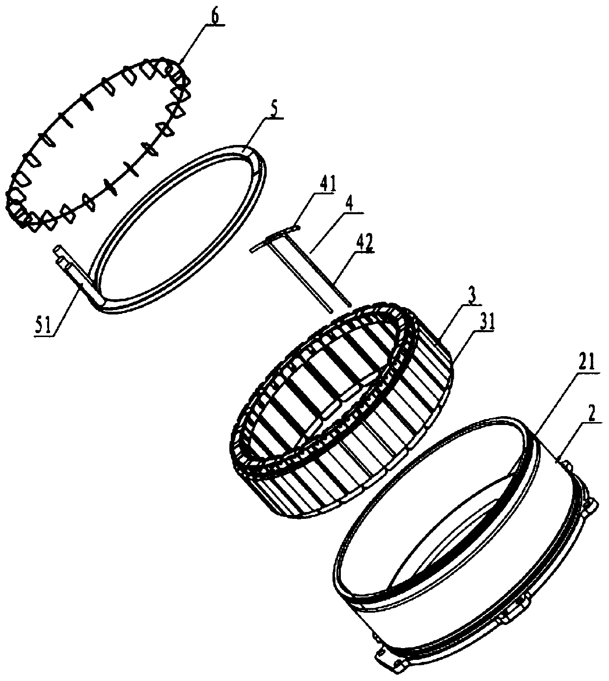 Insulation framework structure and stator assembly structure