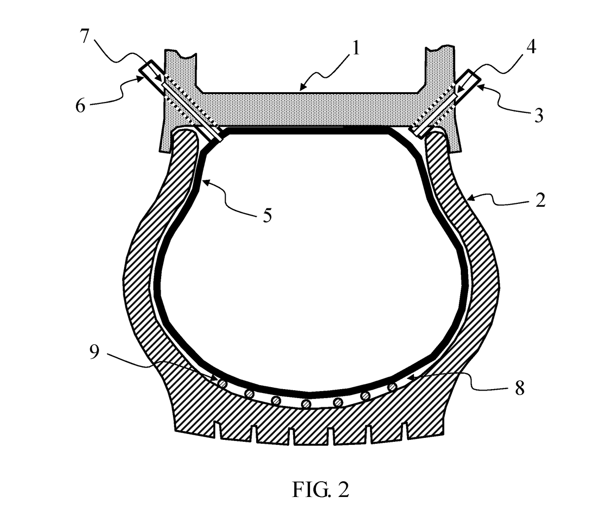 Self-healing tire