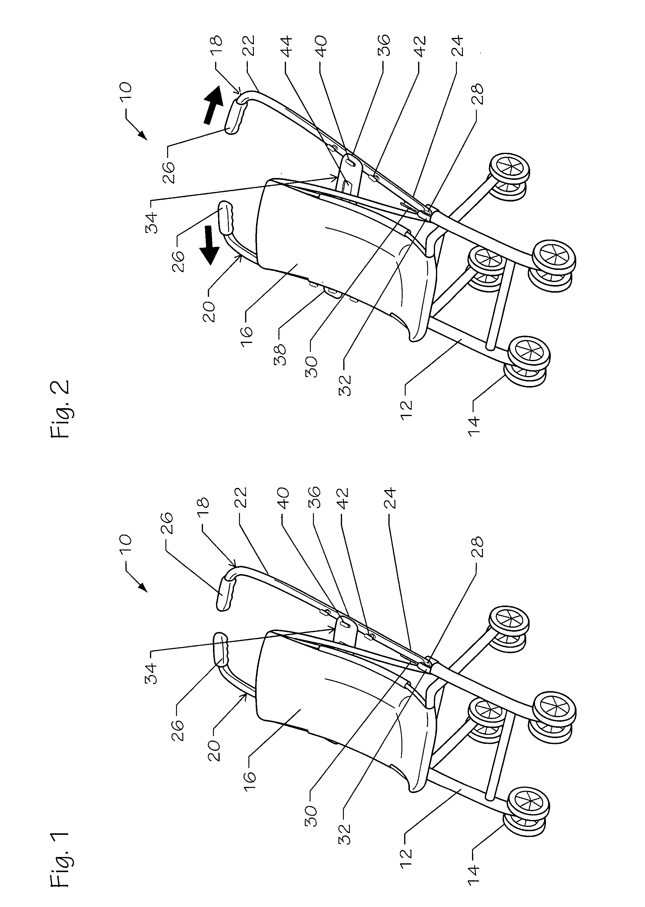 Exercise stroller device
