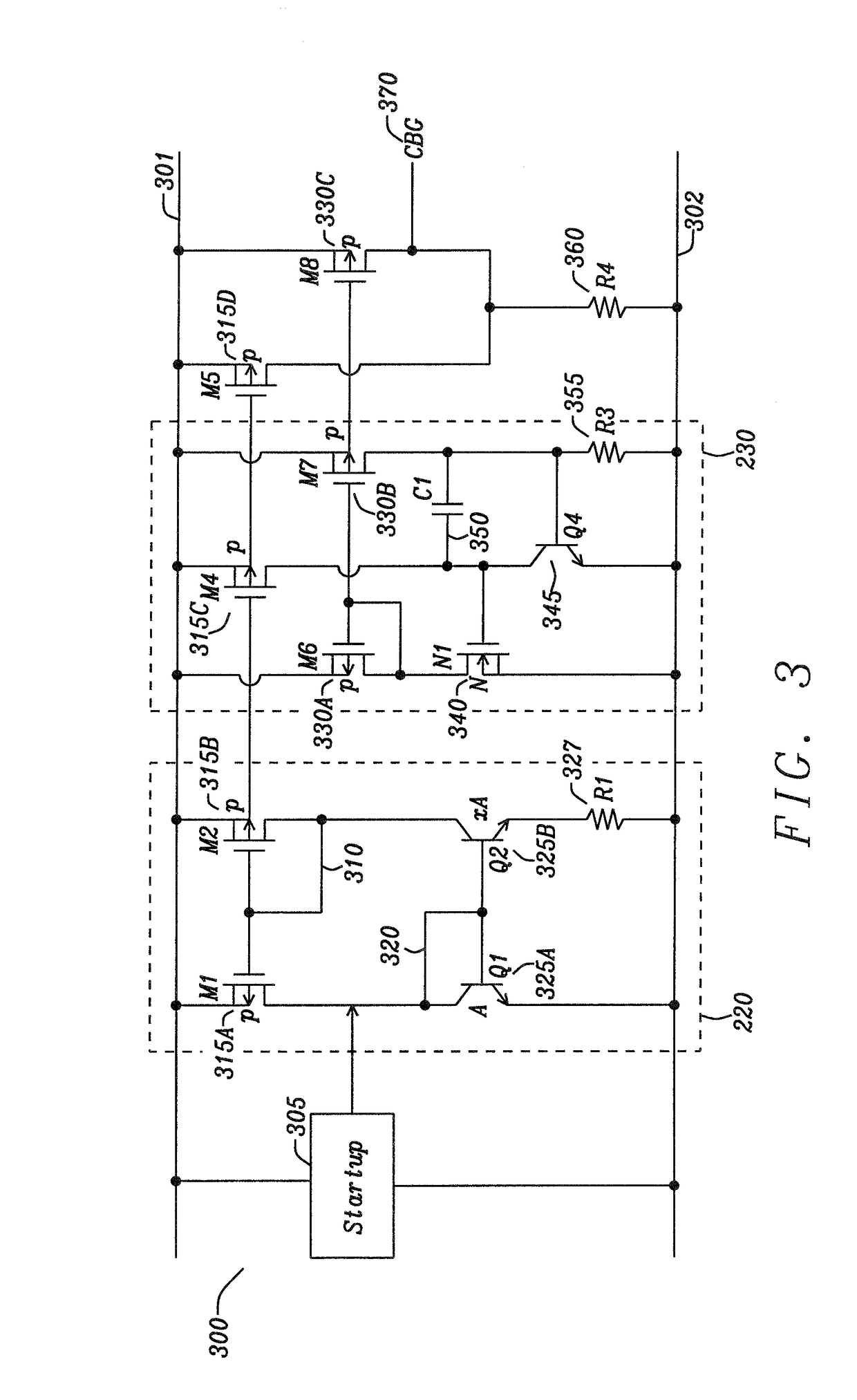 Apparatus and Method for High Voltage Bandgap Type Reference Circuit with Flexible Output Setting