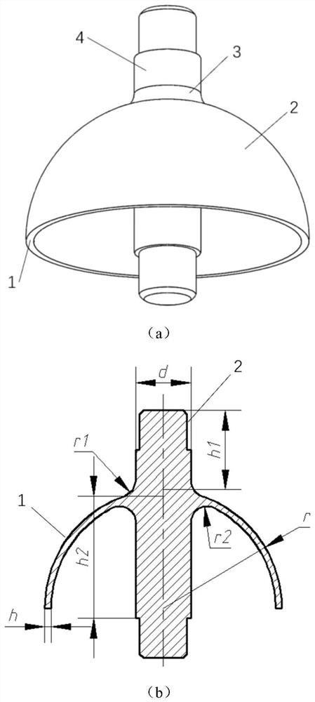 Hemispherical harmonic oscillator structure parameter optimization method based on energy loss mechanism analysis