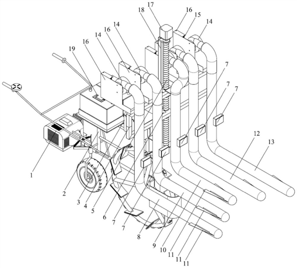 Hand-held pneumatic hybrid rice seed production pollinator and method thereof