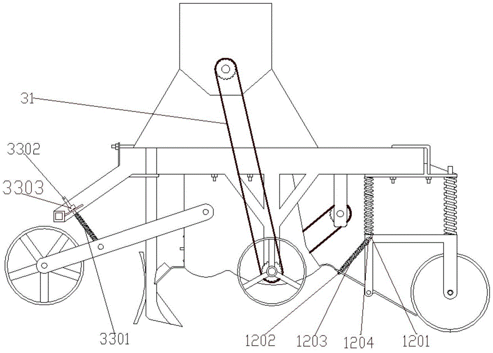 Strip seed bed stubble cleaning device