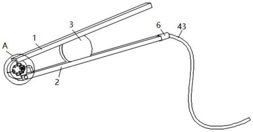 Storage battery charging clamp device