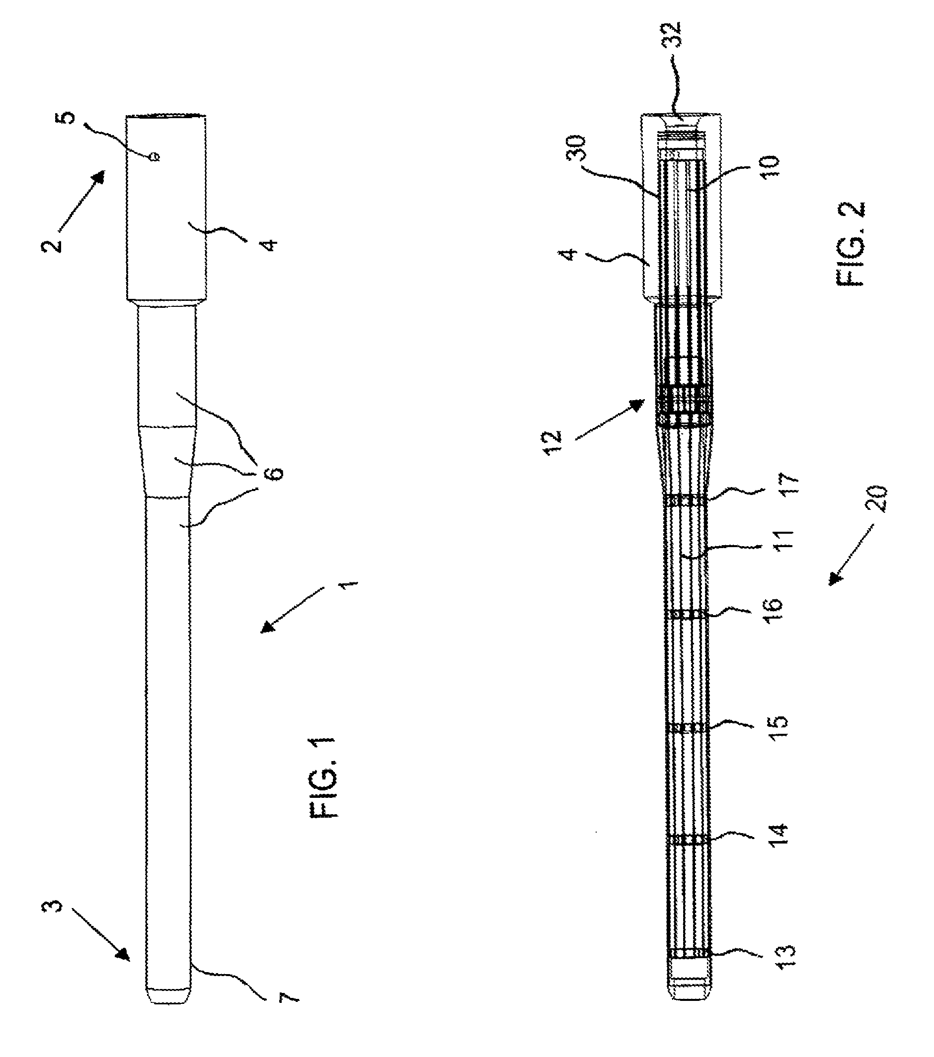 Variably flexible insertion device and method for variably flexing an insertion device