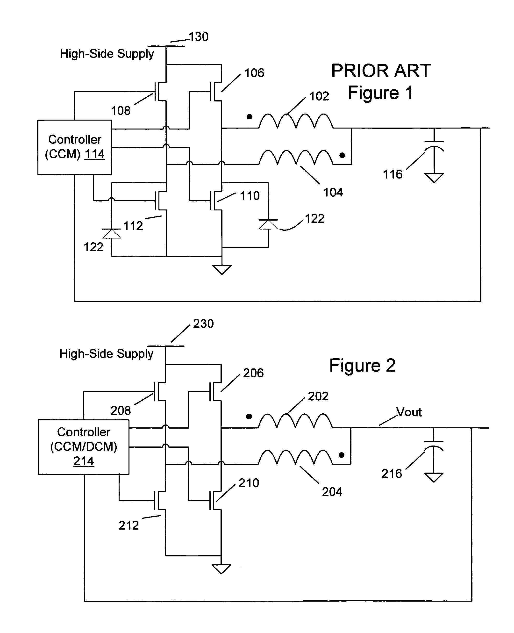 Method and apparatus for multi-phase DC-DC converters using coupled inductors in discontinuous conduction mode