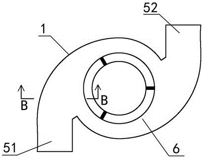 Cyclone separator with double inlet and double outlet