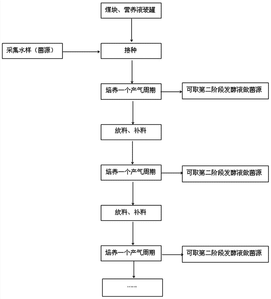 Passage preservation method for coal geology microbial florae