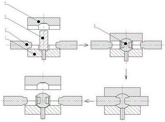 Extrusion molding method of nickel based alloy sphere for valve
