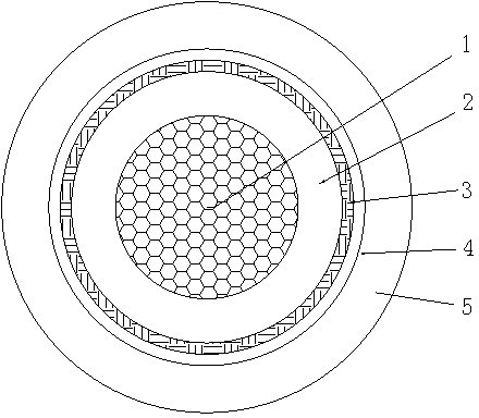 Large-carrying-capacity and environmentally-friendly direct current cable used for fixed laying