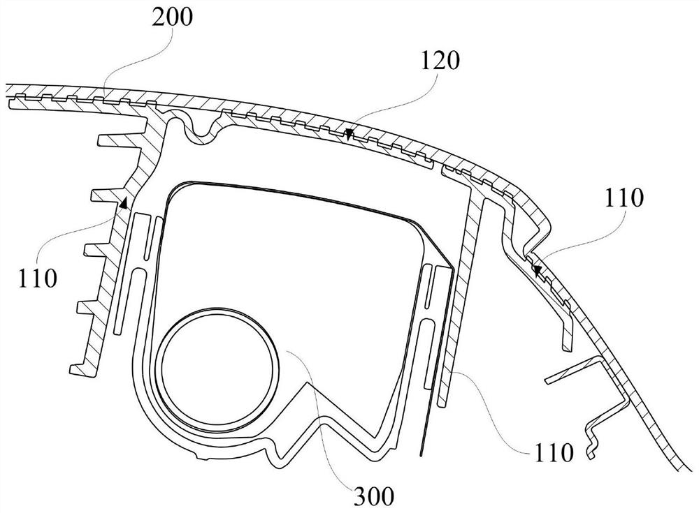 Airbag door assembly and instrument panel assembly