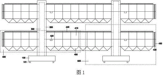 Two-grade two-layer double-column lifting working platform