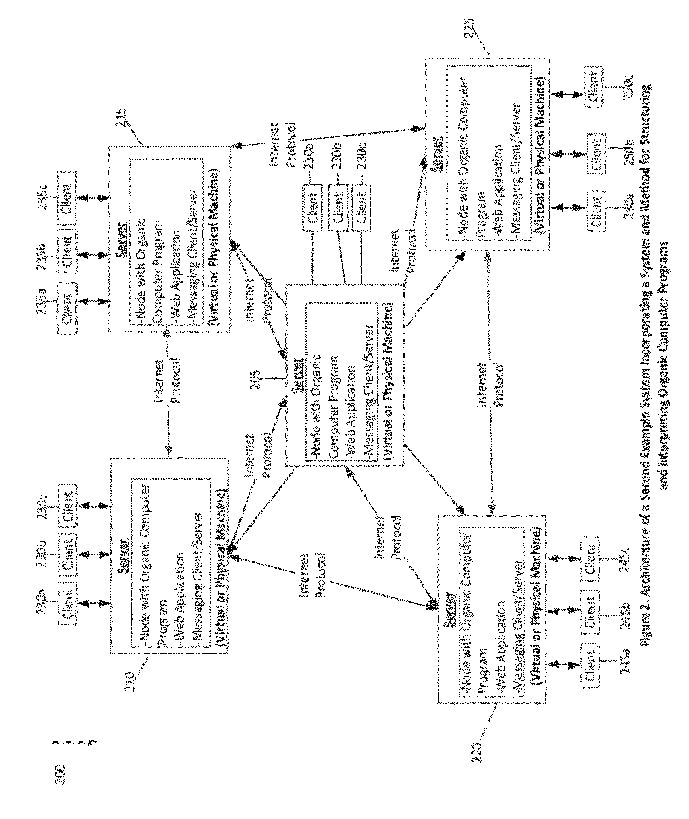 System and method for the structuring and interpretation of organic computer programs
