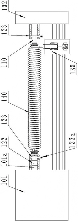 A winding device for a tape-shaped winding photoelectric transmission composite cable
