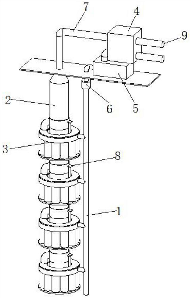 A device for mining hot dry rock geothermal resources