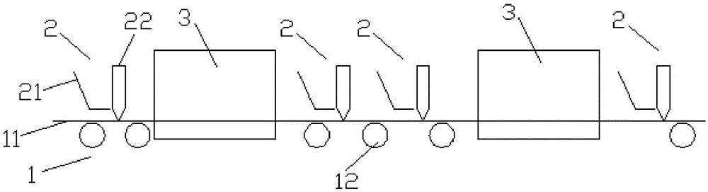 A medium rubber coating device for improving the flame retardant effect of flame retardant coating