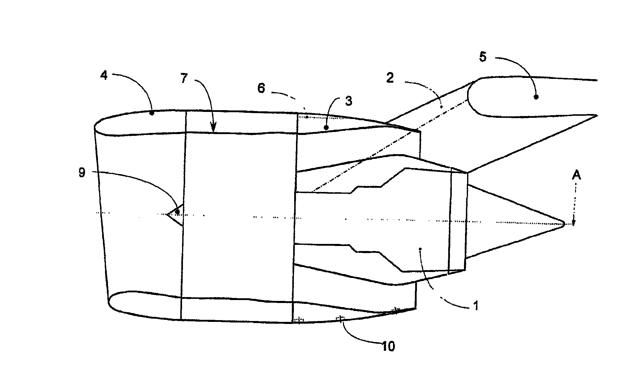 Side-opening jet engine nacelle