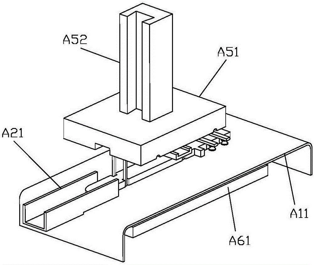 Mechanical device used for treating raw material of packaging box