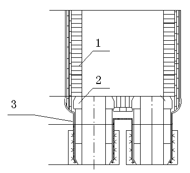 Masonry method of RH refining furnace capable of reducing consumption of refractory materials