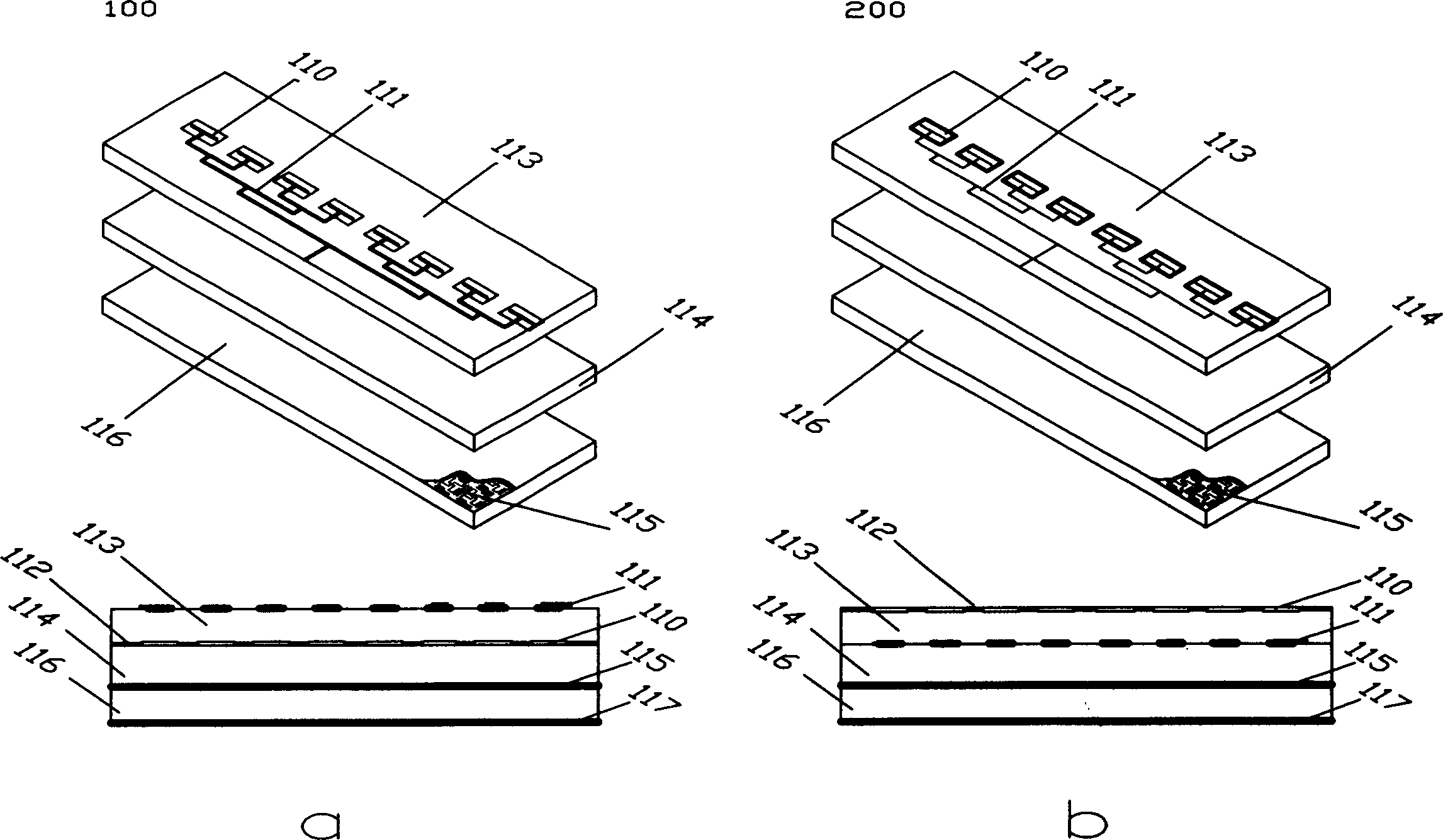 Micro band slot array antenna