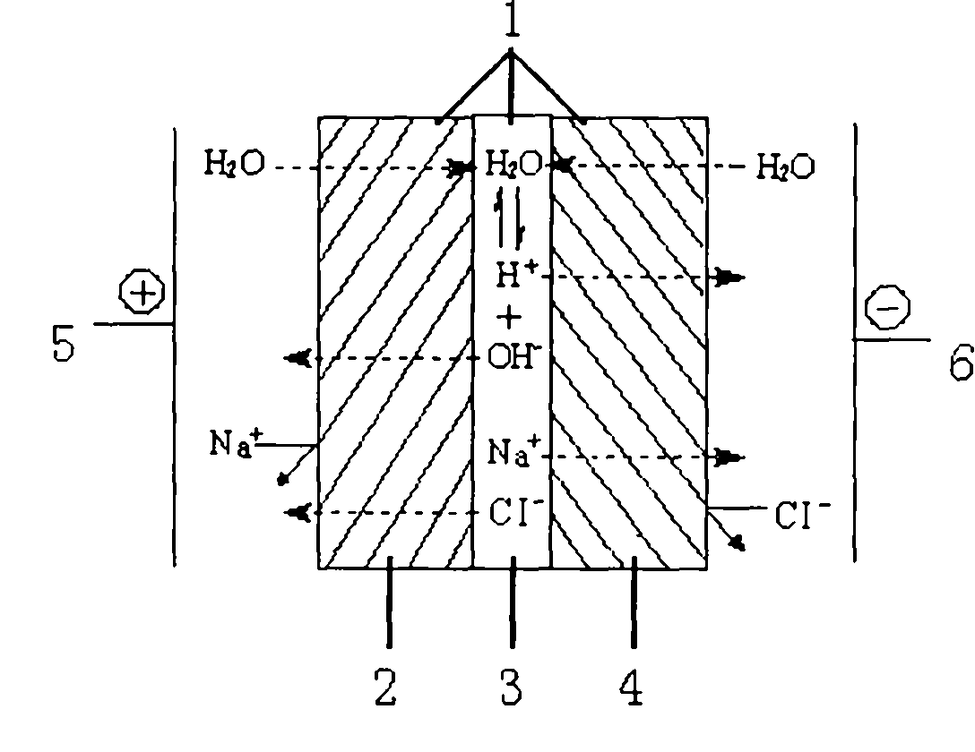 Double pole film with hyperbranched polymericcompound as the intermediate boundary layer and method of preparing the same