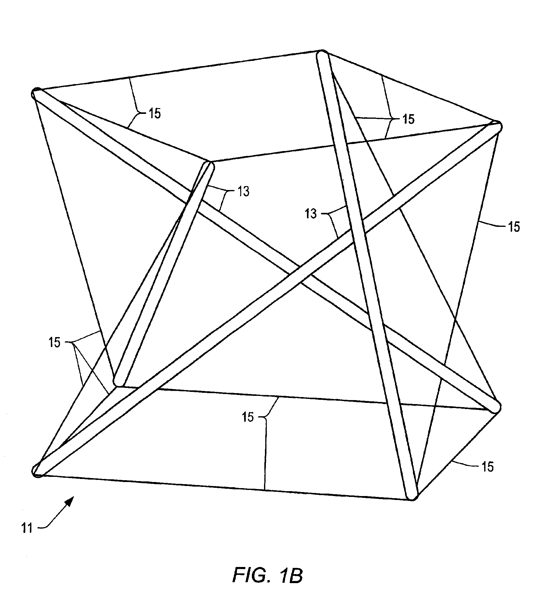 Tensegrity unit, structure and method for construction