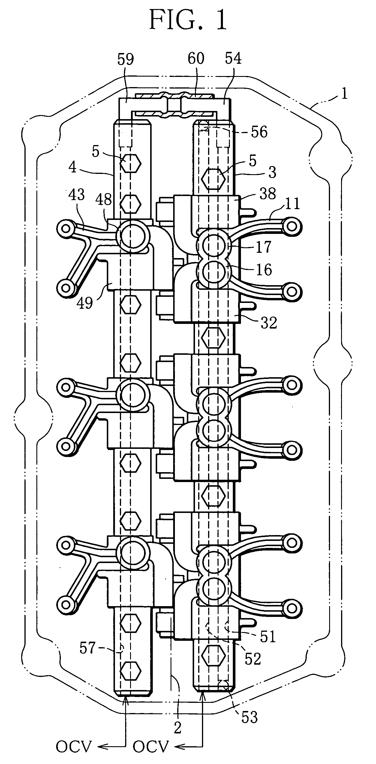 Valve gear of an internal combustion engine