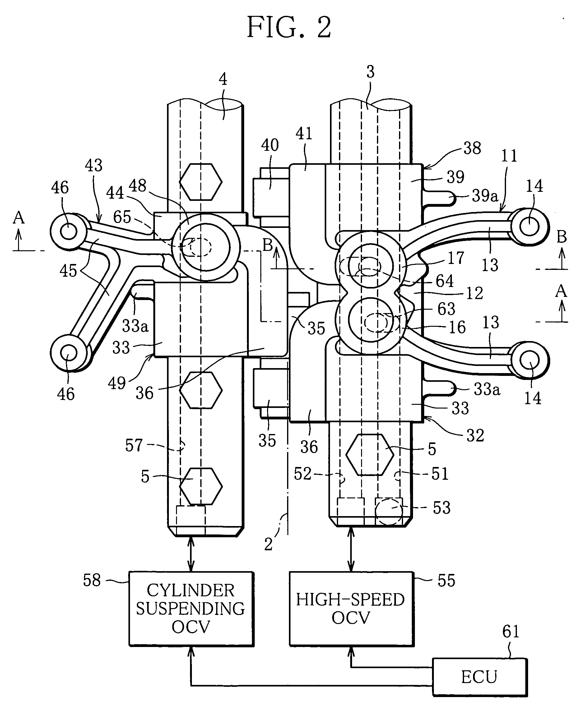 Valve gear of an internal combustion engine