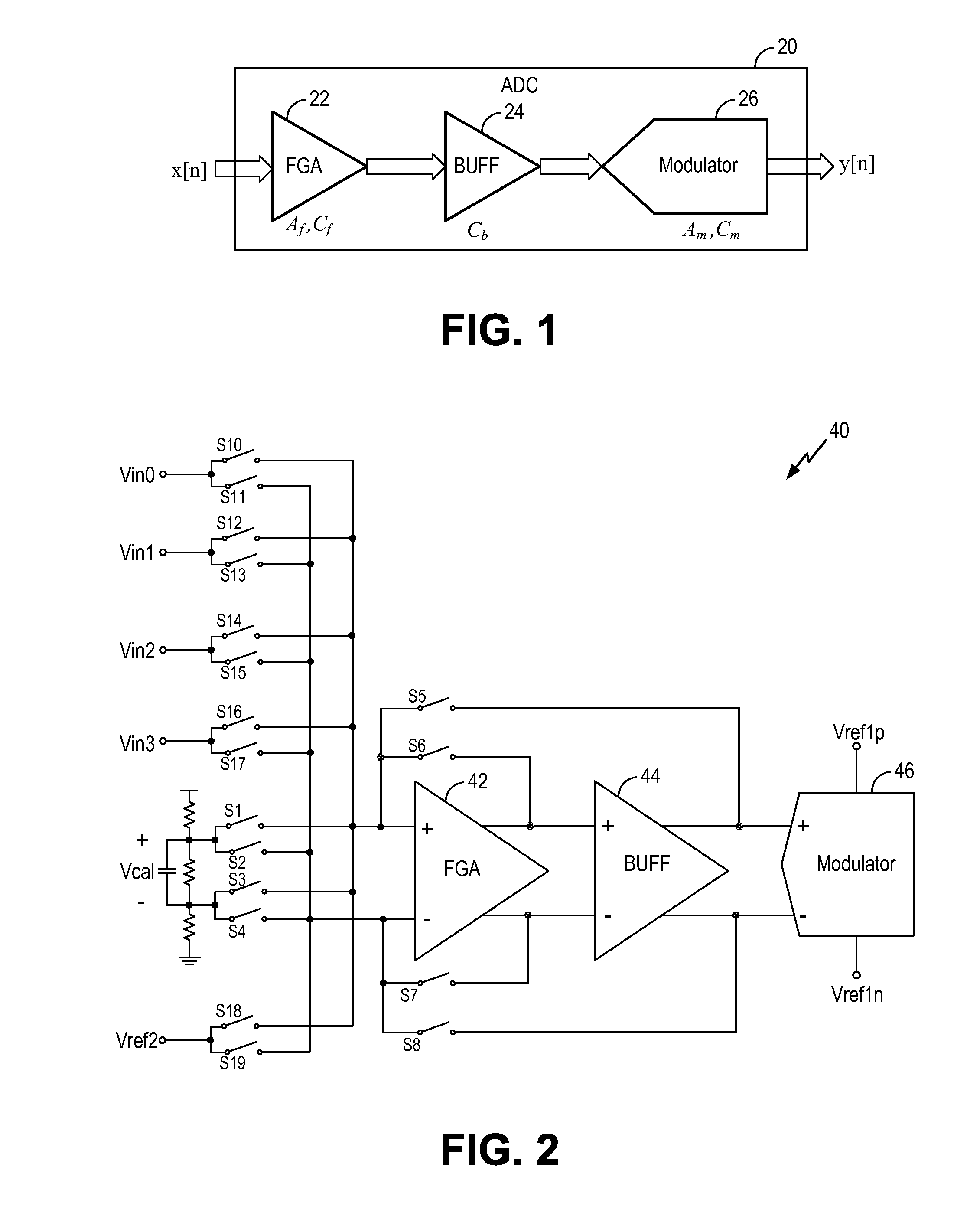 Background calibration method for fixed gain amplifiers