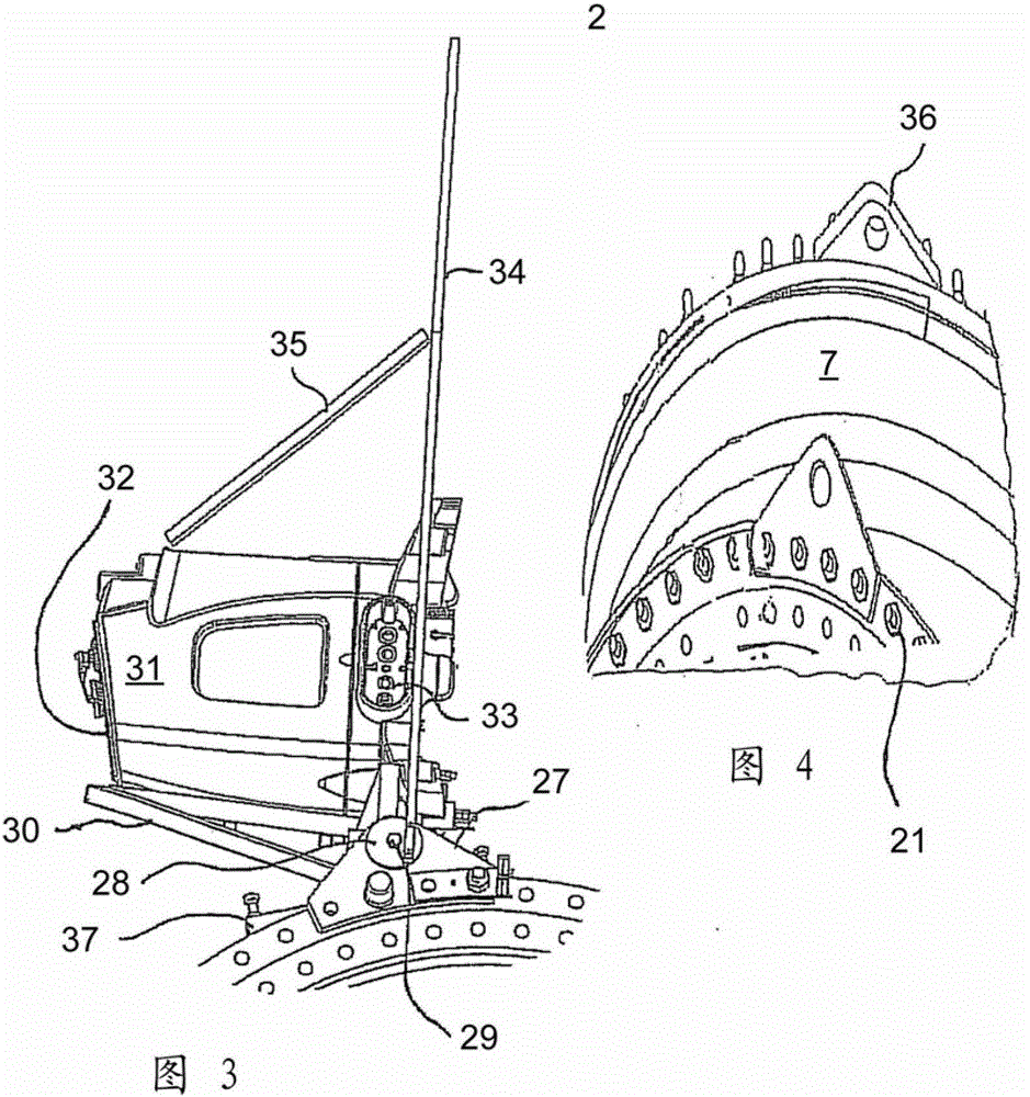 Wind turbine with remote wind measuring device and remote wind measuring device