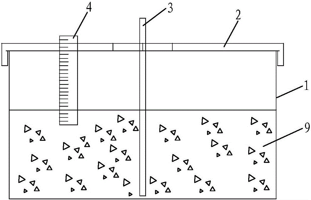 Device and method for testing apparent mass of bare concrete