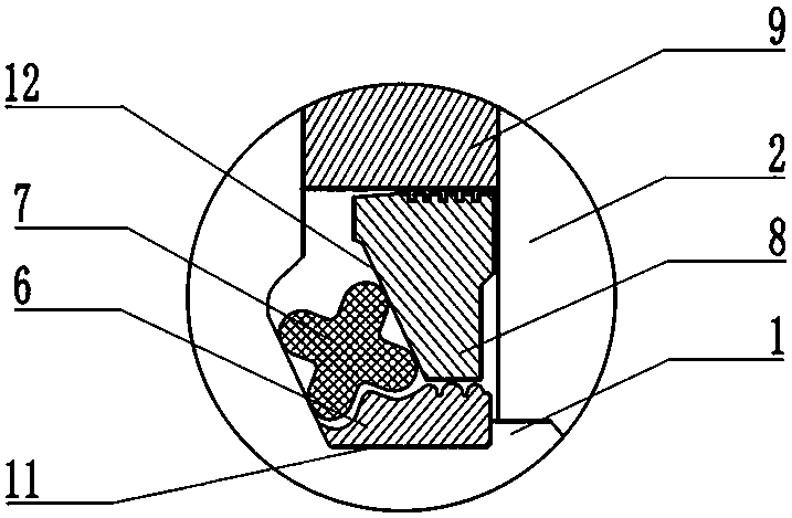 Monometallic compound seal structure for roller bit