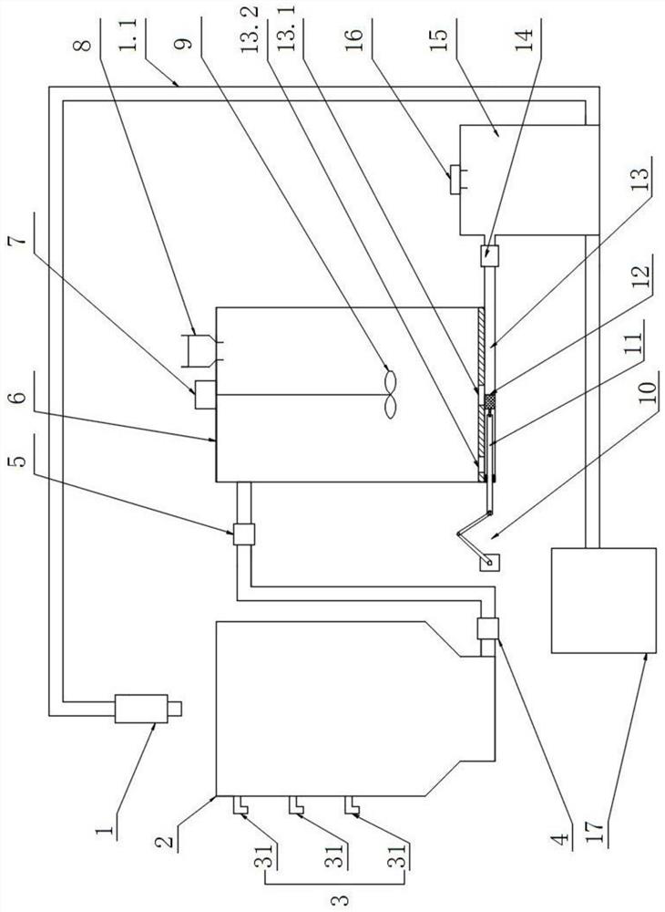 A pre-mixed abrasive water jet abrasive recycling system and its application method