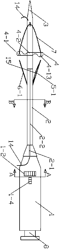 Large-diameter vascular intervention therapy incision suture device