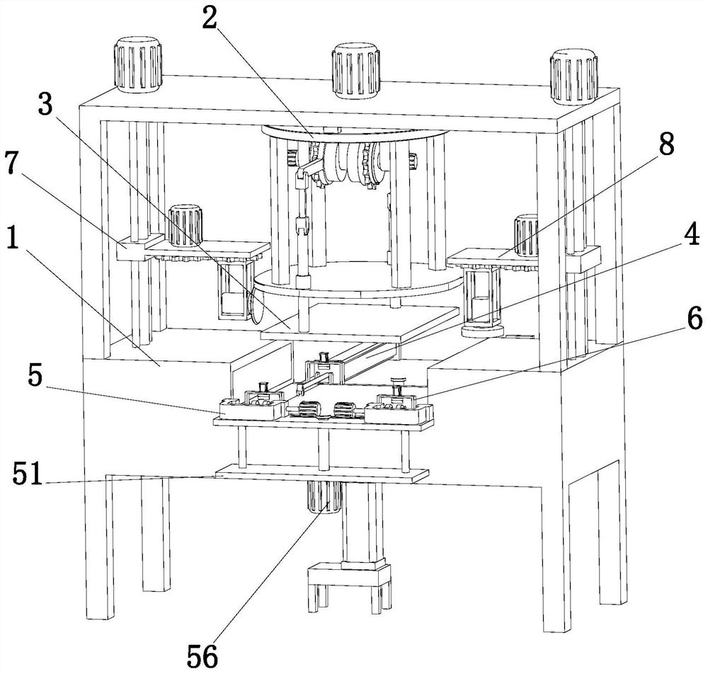 Automatic bending and wire-wrapping machine for mutual inductor copper sheet